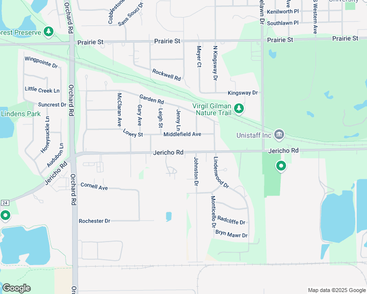 map of restaurants, bars, coffee shops, grocery stores, and more near 2109 Jericho Road in Aurora