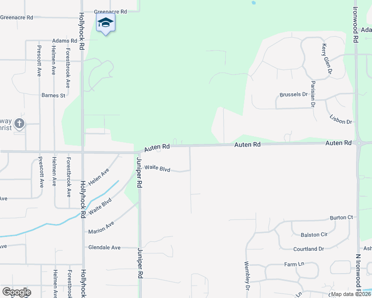 map of restaurants, bars, coffee shops, grocery stores, and more near 51501-51699 Emmons Road in South Bend