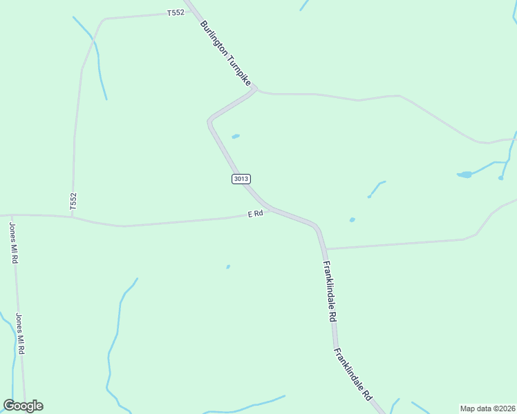 map of restaurants, bars, coffee shops, grocery stores, and more near 1319 East Road in Burlington