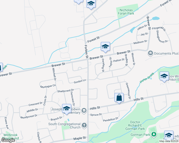 map of restaurants, bars, coffee shops, grocery stores, and more near 1080 Forbes Street in East Hartford
