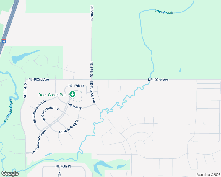 map of restaurants, bars, coffee shops, grocery stores, and more near 1615 Northeast Meadow Court in Ankeny