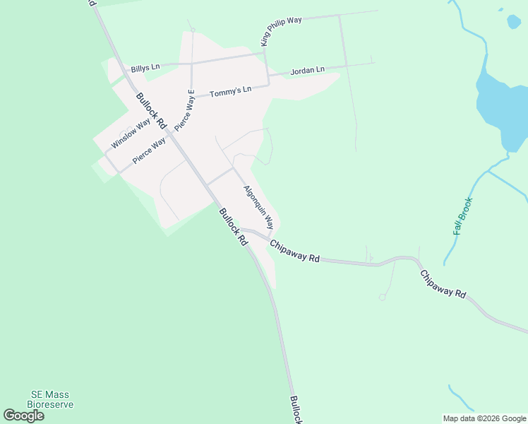 map of restaurants, bars, coffee shops, grocery stores, and more near 8 Algonquin Way in Freetown