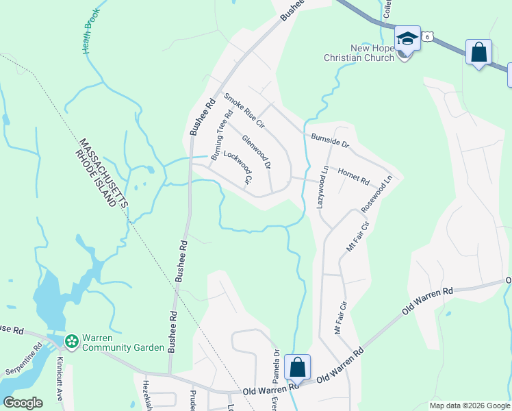 map of restaurants, bars, coffee shops, grocery stores, and more near 179 Smoke Rise Circle in Swansea