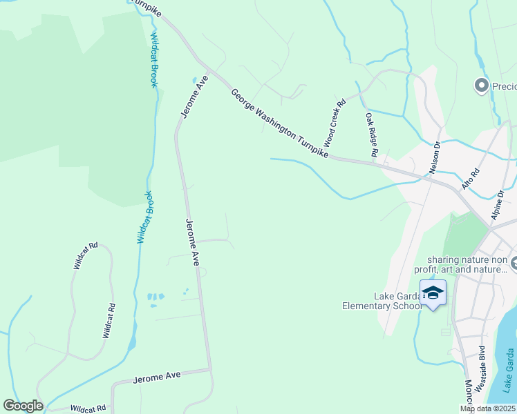 map of restaurants, bars, coffee shops, grocery stores, and more near 161 George Washington Turnpike in Burlington