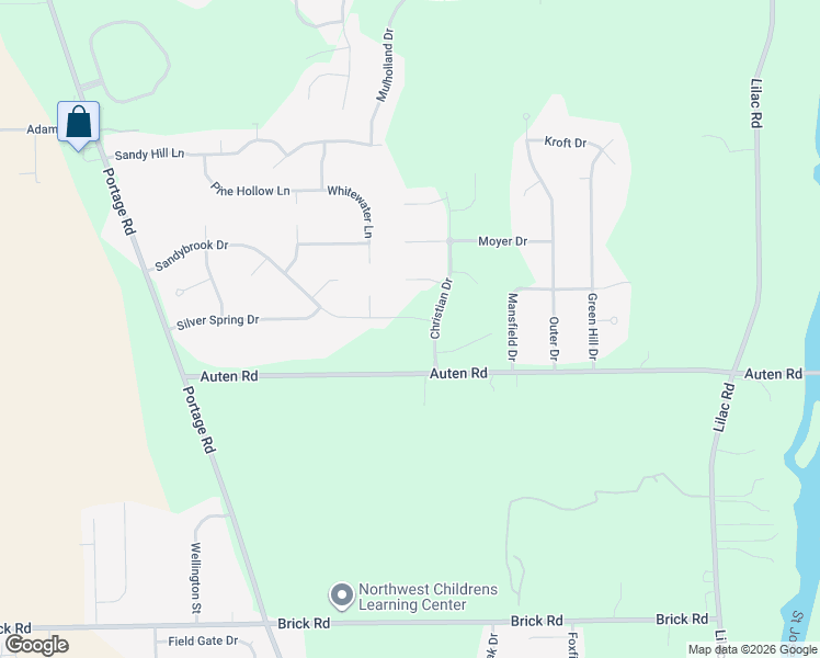 map of restaurants, bars, coffee shops, grocery stores, and more near 21721 Sandybrook Drive in South Bend