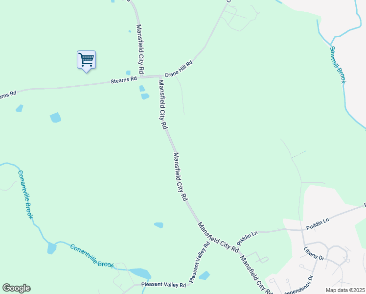 map of restaurants, bars, coffee shops, grocery stores, and more near 290 Mansfield City Road in Mansfield