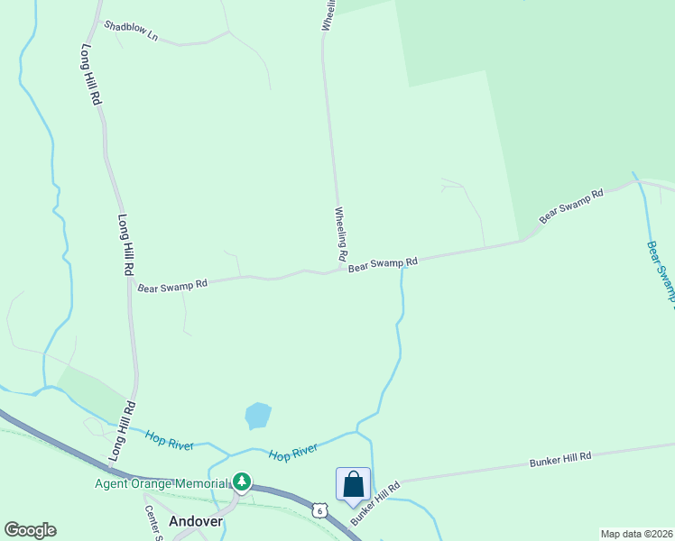 map of restaurants, bars, coffee shops, grocery stores, and more near 77 Bear Swamp Road in Andover