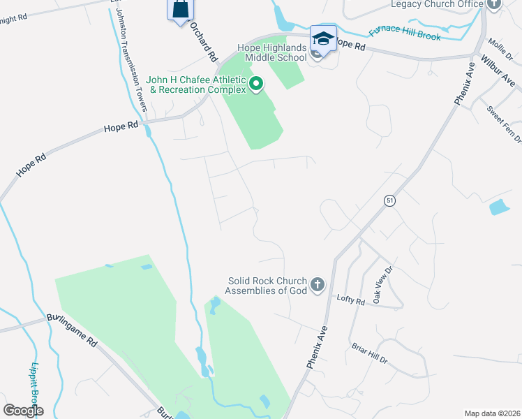 map of restaurants, bars, coffee shops, grocery stores, and more near 142 Mystery Farms Road in Cranston