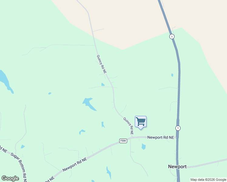 map of restaurants, bars, coffee shops, grocery stores, and more near 2610 Quincy Road Northeast in Solon