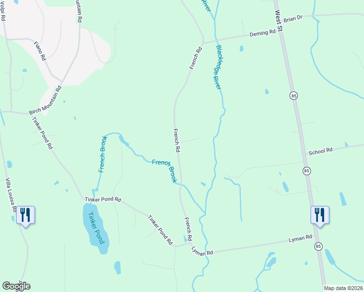 map of restaurants, bars, coffee shops, grocery stores, and more near 7 Norma's Way in Bolton