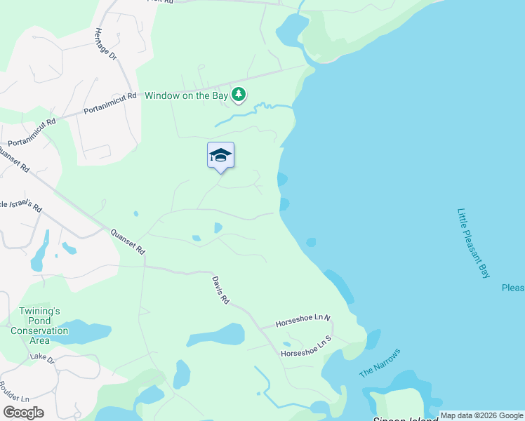 map of restaurants, bars, coffee shops, grocery stores, and more near 7 Little Bay Road in Orleans