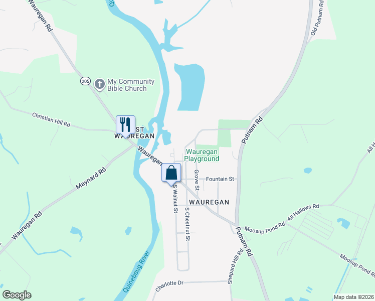 map of restaurants, bars, coffee shops, grocery stores, and more near 74 North Chestnut Street in Plainfield