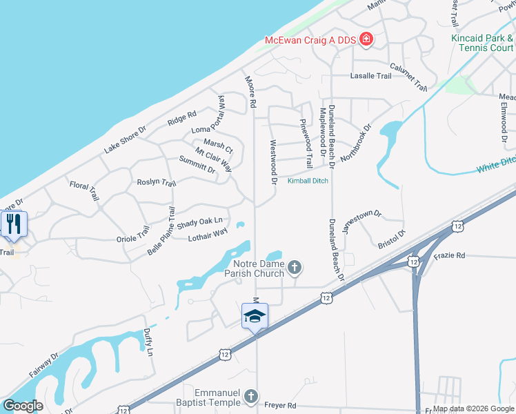 map of restaurants, bars, coffee shops, grocery stores, and more near in 