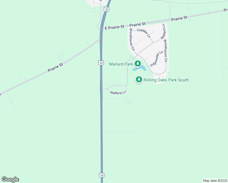 map of restaurants, bars, coffee shops, grocery stores, and more near 541 Mallard Lane in Sugar Grove