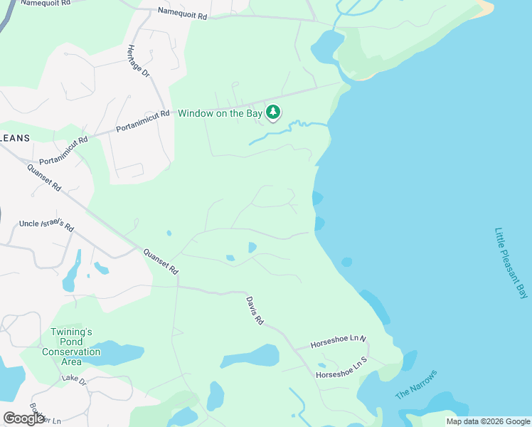 map of restaurants, bars, coffee shops, grocery stores, and more near 7 Little Bay Road in Orleans