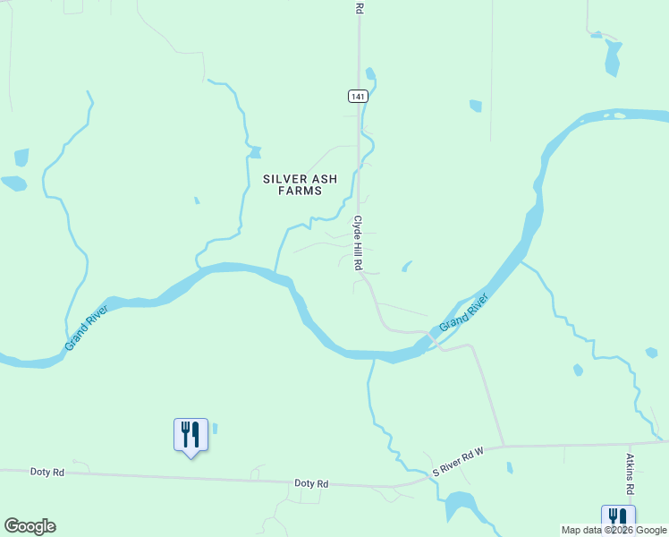 map of restaurants, bars, coffee shops, grocery stores, and more near 4996 South County Line Road in Geneva