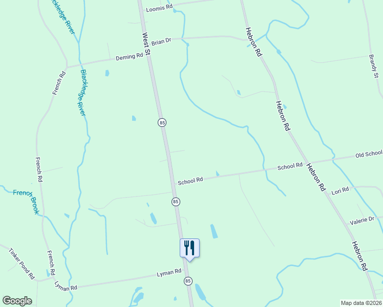 map of restaurants, bars, coffee shops, grocery stores, and more near 174 West Street in Bolton