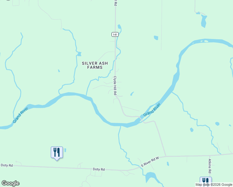 map of restaurants, bars, coffee shops, grocery stores, and more near 4996 South County Line Road in Geneva