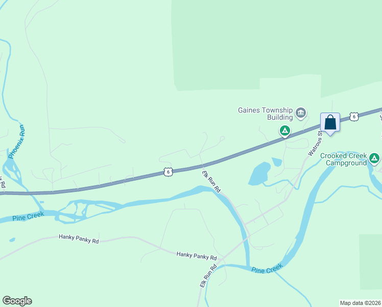 map of restaurants, bars, coffee shops, grocery stores, and more near 21 Barnhart Corners Road in Gaines