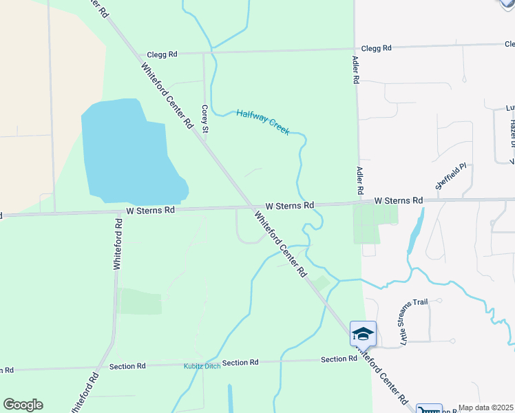 map of restaurants, bars, coffee shops, grocery stores, and more near 4570 West Sterns Road in Ottawa Lake