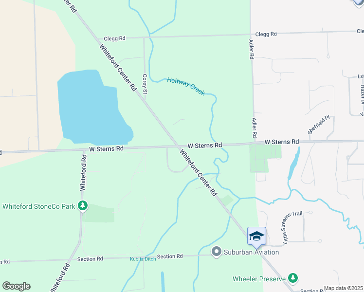 map of restaurants, bars, coffee shops, grocery stores, and more near 4570 West Sterns Road in Ottawa Lake