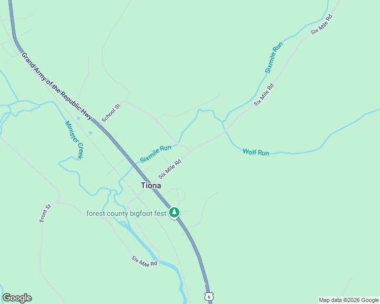 map of restaurants, bars, coffee shops, grocery stores, and more near 101 Six Mile Road in Clarendon