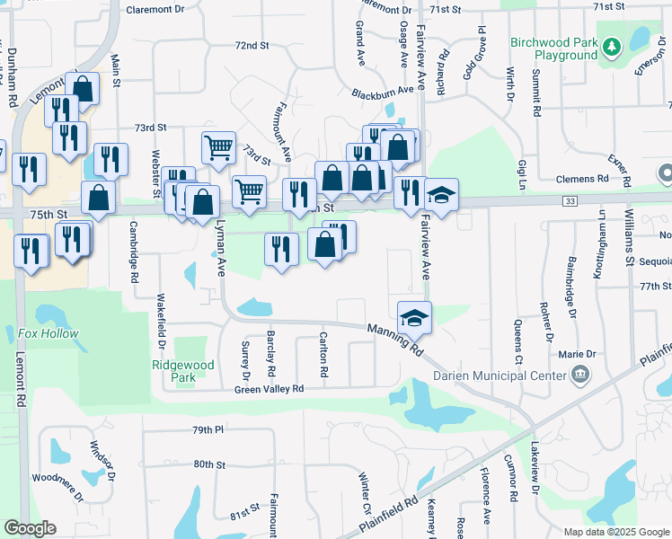 2141 W 75th Street, Darien IL Walk Score