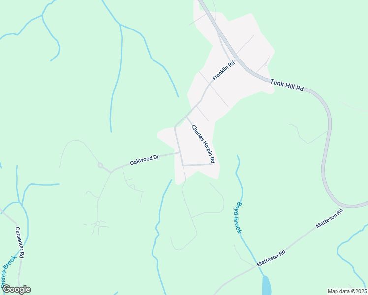 map of restaurants, bars, coffee shops, grocery stores, and more near 104 Franklin Road in Foster