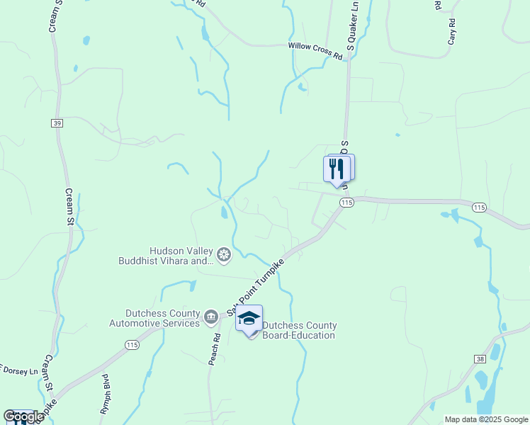 map of restaurants, bars, coffee shops, grocery stores, and more near 6 Henry Street in Poughkeepsie
