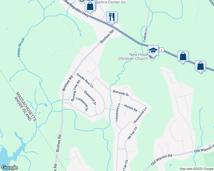 map of restaurants, bars, coffee shops, grocery stores, and more near 145 Burnside Drive in Swansea