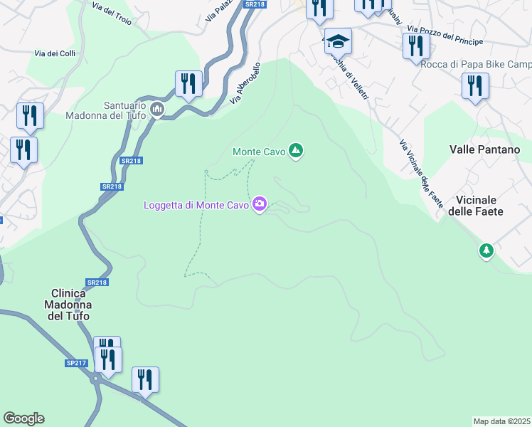 map of restaurants, bars, coffee shops, grocery stores, and more near in Metropolitan City of Rome Capital