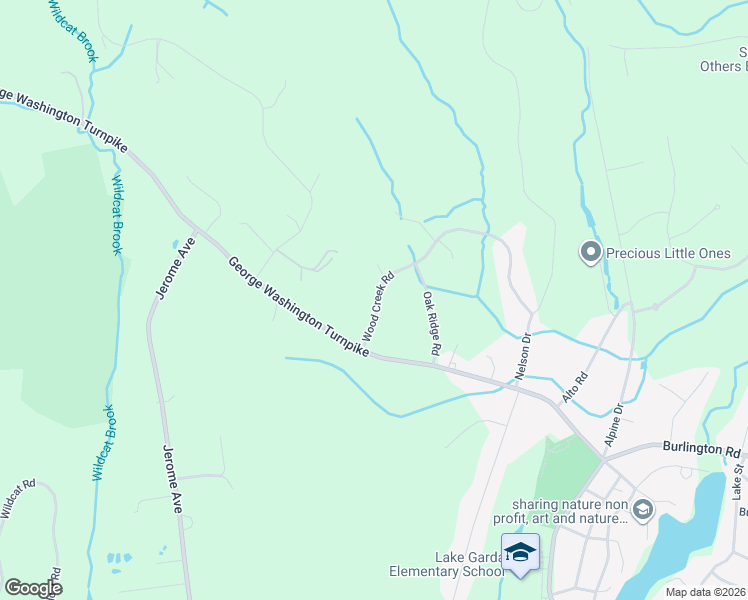 map of restaurants, bars, coffee shops, grocery stores, and more near 49 Wood Creek Road in Burlington