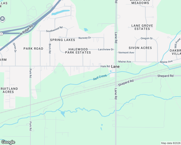 map of restaurants, bars, coffee shops, grocery stores, and more near 2622 Hale Road in Painesville