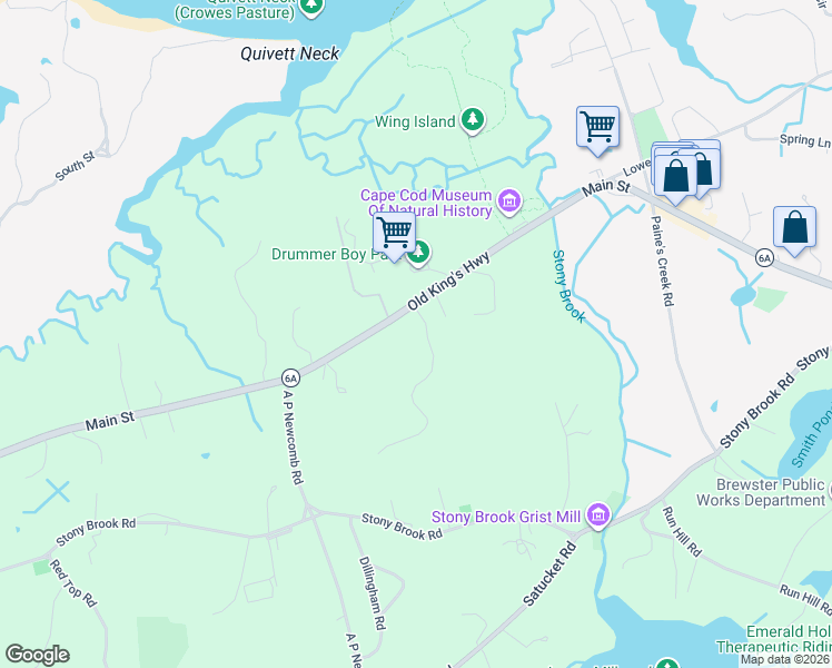 map of restaurants, bars, coffee shops, grocery stores, and more near 26 Edwards Drive in Brewster