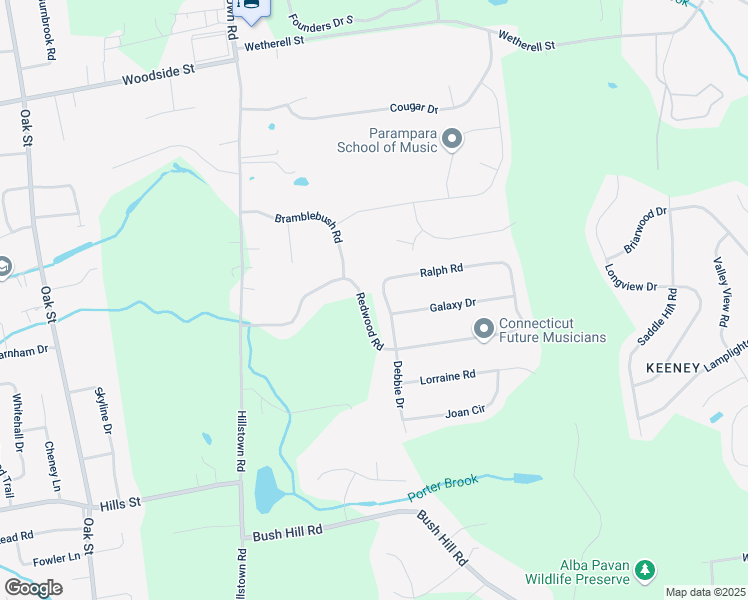 map of restaurants, bars, coffee shops, grocery stores, and more near 64 Ralph Road in Manchester