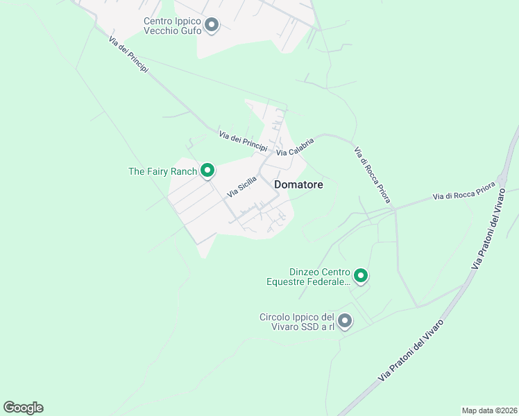 map of restaurants, bars, coffee shops, grocery stores, and more near 8 Via Calabria in Domatore