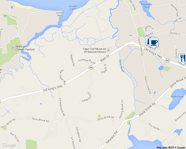 map of restaurants, bars, coffee shops, grocery stores, and more near 26 Edwards Dr in Brewster