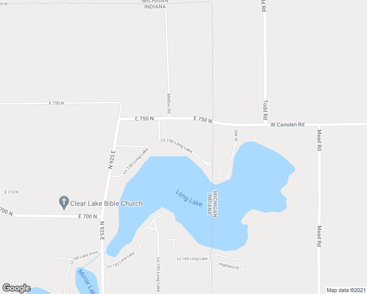 map of restaurants, bars, coffee shops, grocery stores, and more near 220 Ln 150 Long Lake in Fremont