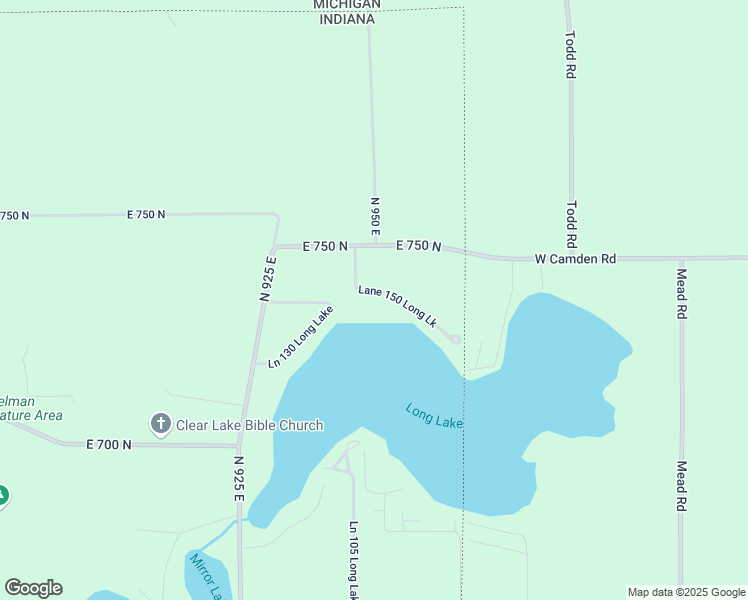 map of restaurants, bars, coffee shops, grocery stores, and more near 35 Ln 150 Long Lake in Fremont