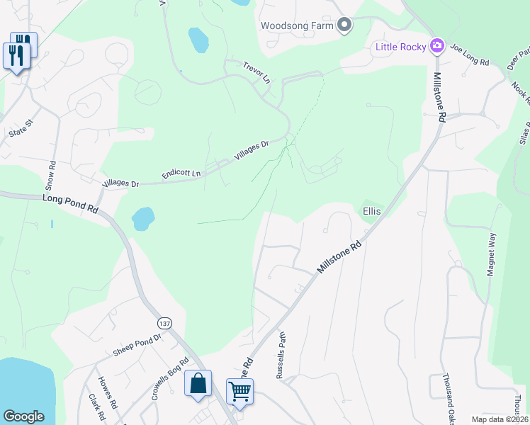 map of restaurants, bars, coffee shops, grocery stores, and more near 235 Old Chatham Road in Brewster