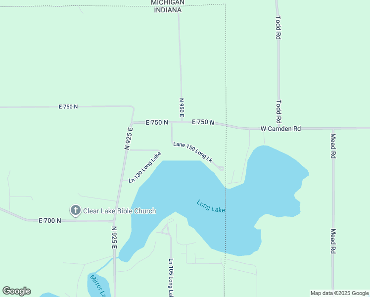 map of restaurants, bars, coffee shops, grocery stores, and more near 35 Ln 150 Long Lake in Fremont