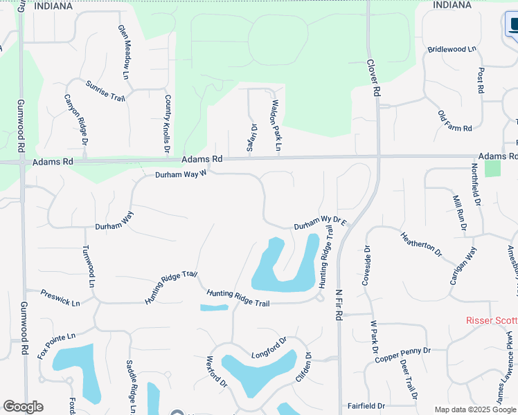 map of restaurants, bars, coffee shops, grocery stores, and more near 15268 Durham Way South in Granger