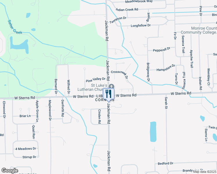 map of restaurants, bars, coffee shops, grocery stores, and more near 7460 Jackman Road in Temperance