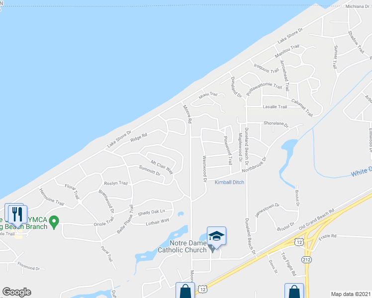 map of restaurants, bars, coffee shops, grocery stores, and more near 3020 Mayfield Way in Long Beach