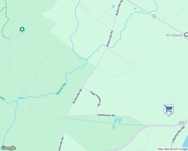 map of restaurants, bars, coffee shops, grocery stores, and more near 72 Butterville Rd in New Paltz
