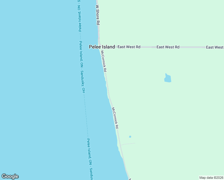 map of restaurants, bars, coffee shops, grocery stores, and more near 1298 McCormick Road in Pelee Island