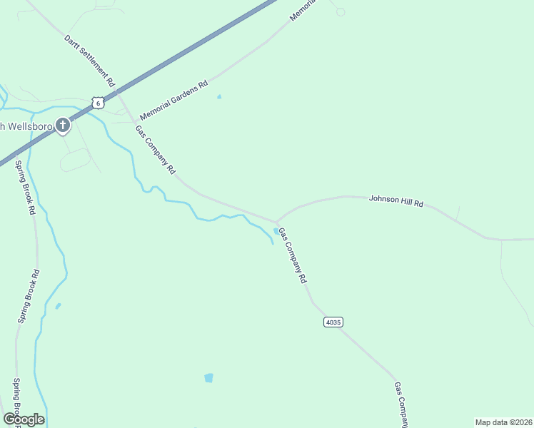 map of restaurants, bars, coffee shops, grocery stores, and more near 562 Gas Company Road in Wellsboro