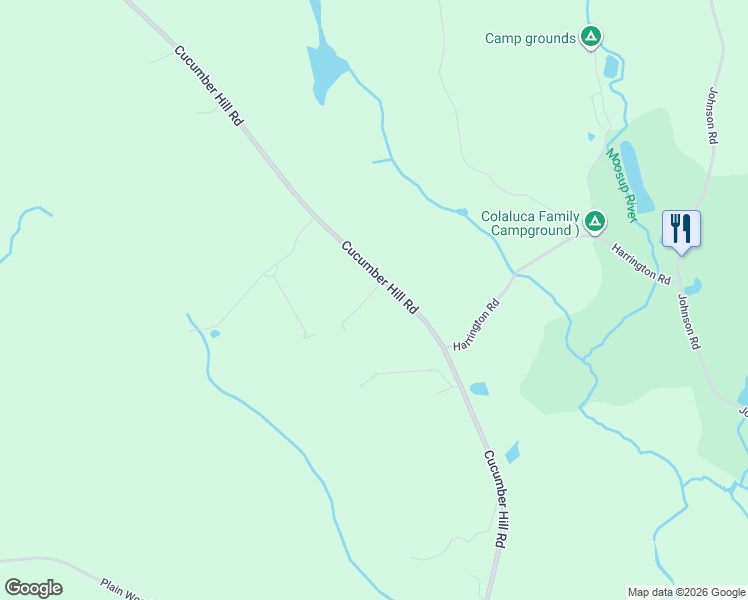 map of restaurants, bars, coffee shops, grocery stores, and more near 29 Cucumber Hill Road in Foster