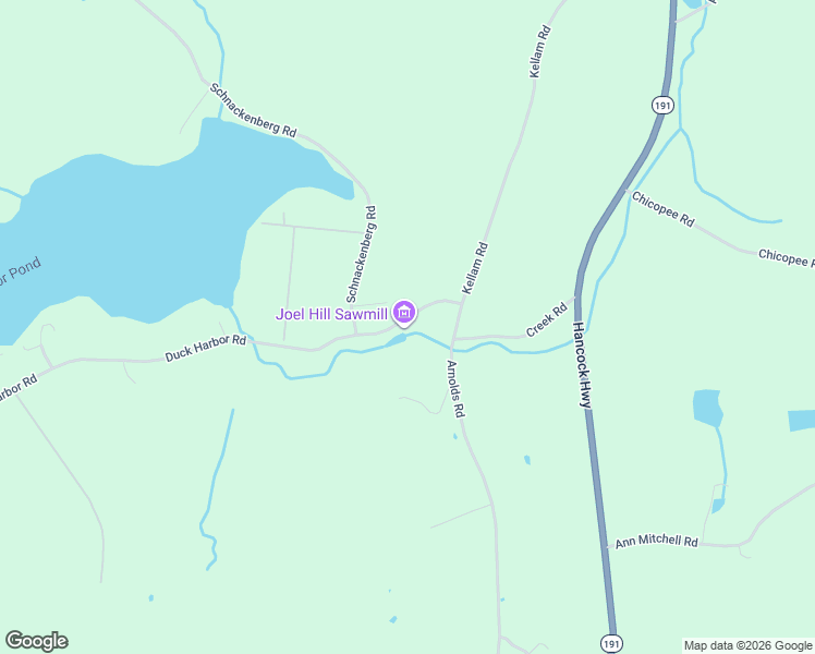 map of restaurants, bars, coffee shops, grocery stores, and more near 736 Duck Harbor Road in Equinunk