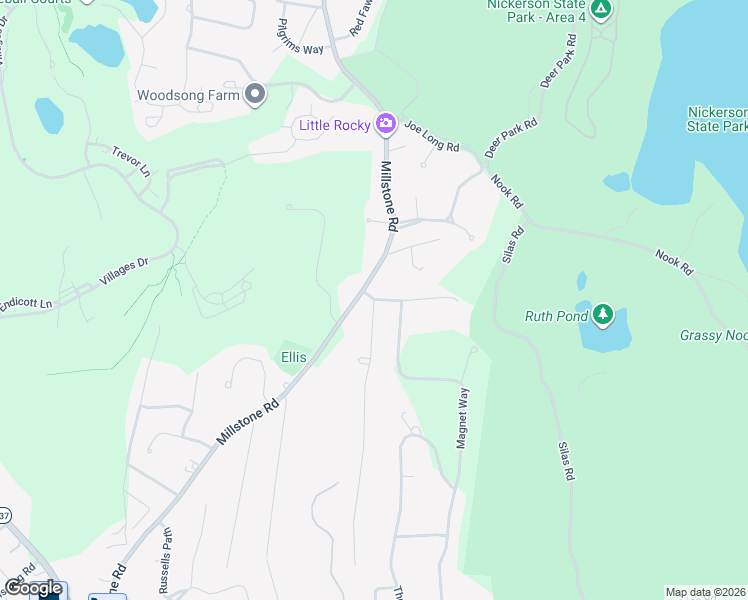 map of restaurants, bars, coffee shops, grocery stores, and more near 779 Millstone Road in Brewster